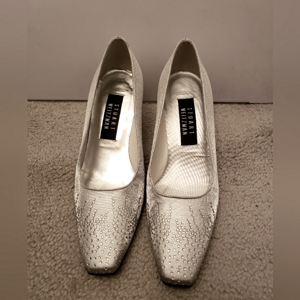 Stuart Weitzman Vintage silver shoes